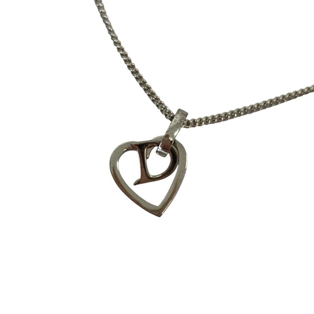 DIOR Vintage Silver Heart Necklace